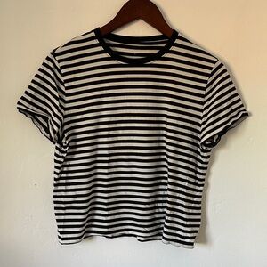 Classic Black and White Striped T-Shirt